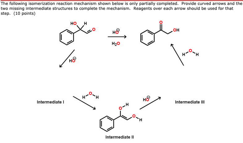 Solved The following isomerization reaction mechanism shown | Chegg.com