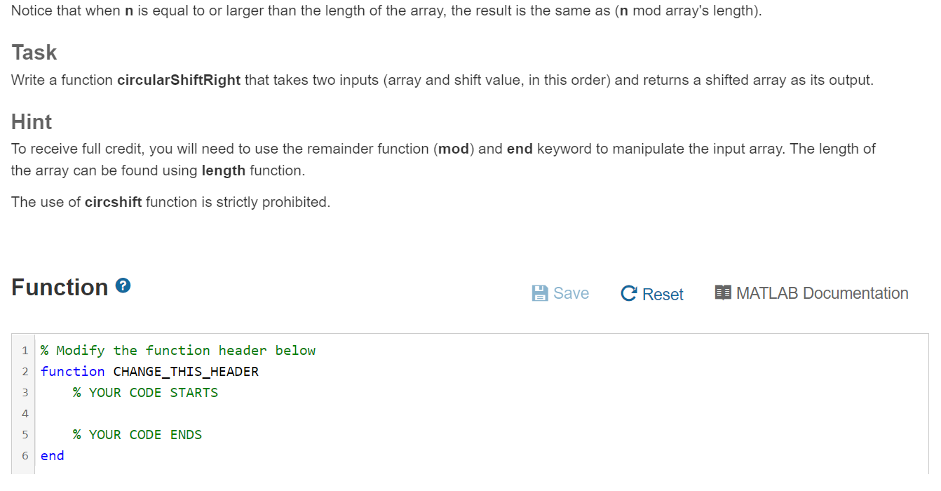 Solved Given a circular row array A and integer value n Chegg