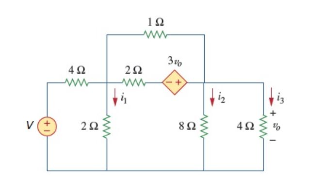 Solved In The Given Circuit, Where V = 32 V, Determine 