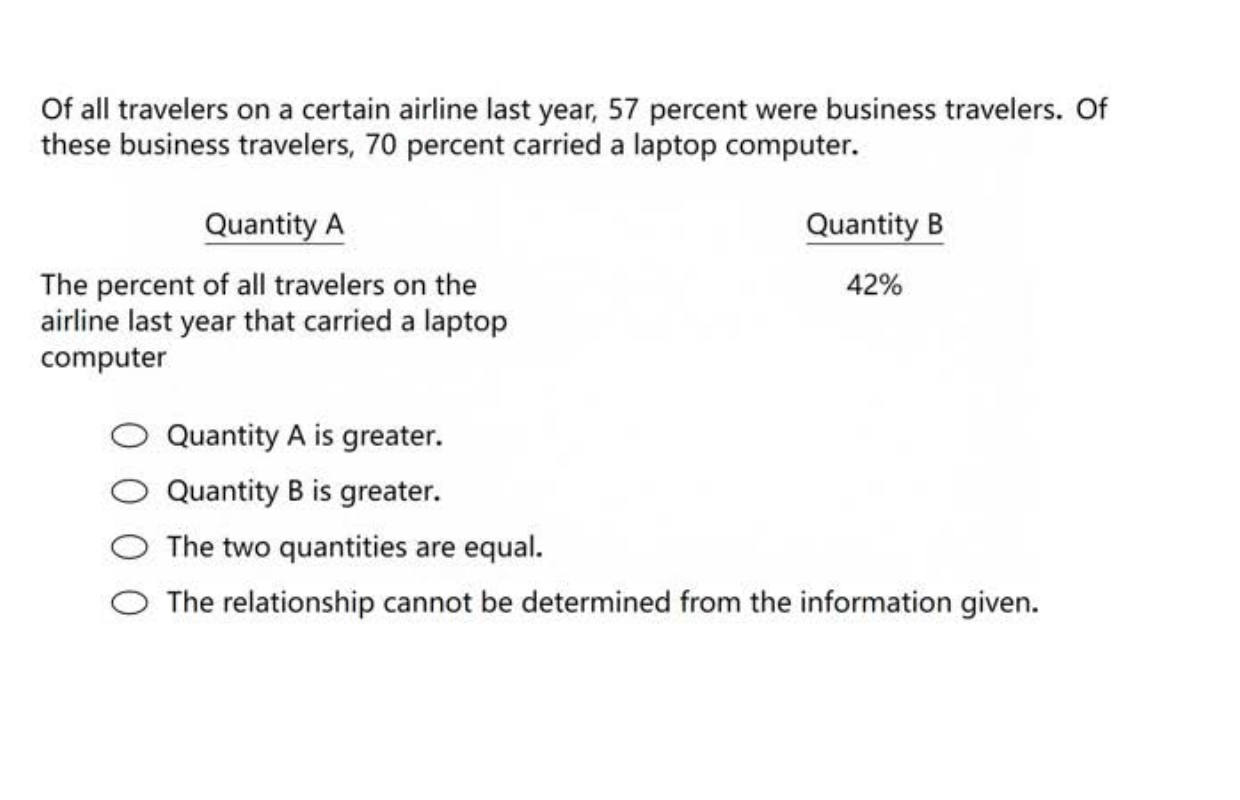 Solved Of All Travelers On A Certain Airline Last Year, 57 | Chegg.com