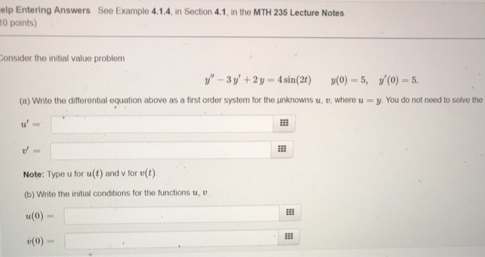 Solved Elp Entering Answers 0 Points) See Example 4.1.4, In 