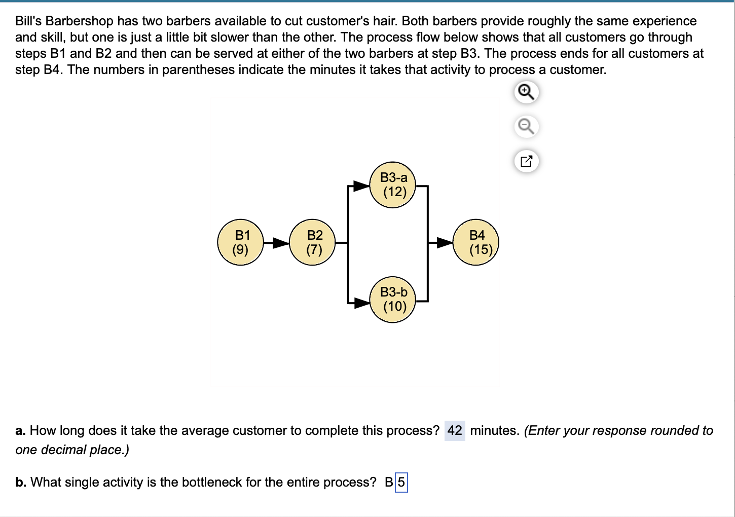 Solved Bill's has two barbers available to cut