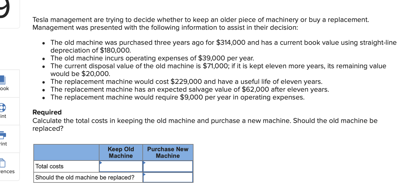 Solved Tesla management are trying to decide whether to keep