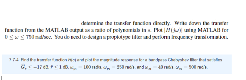 Solved determine the transfer function directly. Write down | Chegg.com