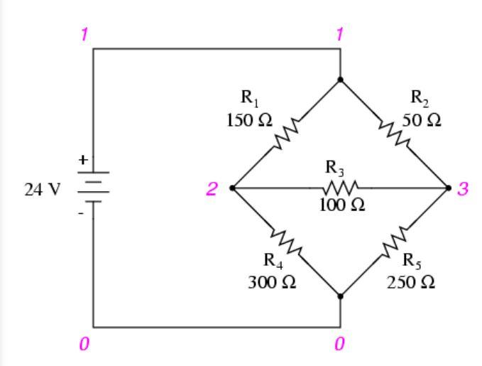 Solved 1 R, 150 Ω R, 50 Ω + R; 24V ΗΤΗ 2 3 100 Ω R4 Rs 300 Ω | Chegg.com