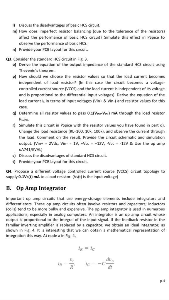 Solved 1) Discuss the disadvantages of basic HCS circuit. m) | Chegg.com