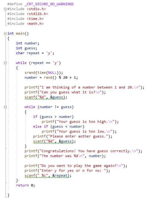 Solved 1. Modify the guess-a-number program from the while2 | Chegg.com