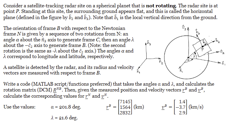 Solved Consider A Satellite-tracking Radar Site On A 