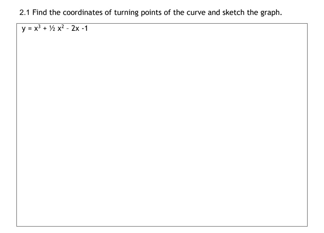 Solved Find The Coordinates Of Turning Points And SSketch | Chegg.com