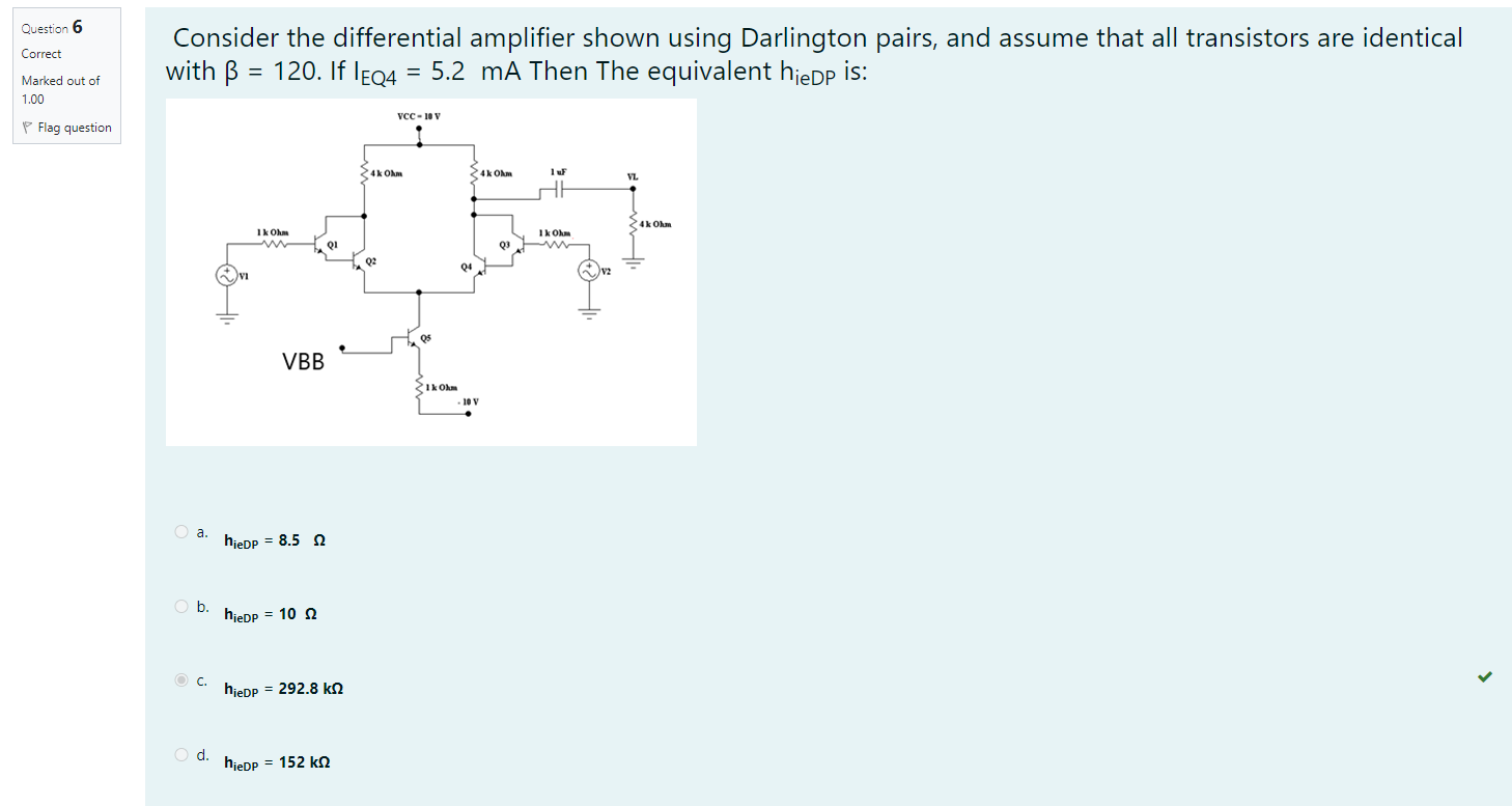Solved Question 6 Correct Consider the differential | Chegg.com