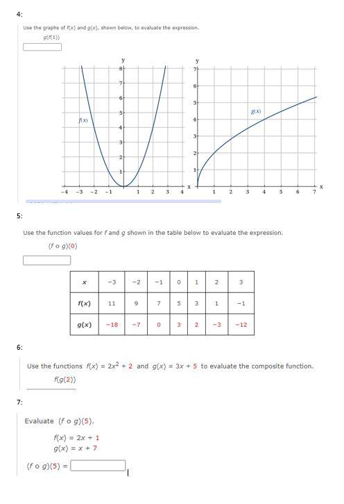 Solved Use the graphs of f(x) and g(x). shown beiow, to | Chegg.com