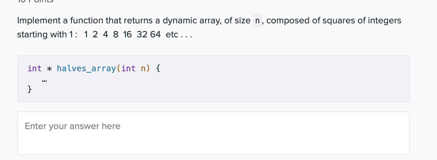 Solved Implement a function that returns a dynamic array, of | Chegg.com