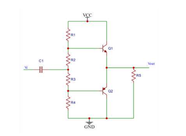 Solved A Class AB Power Amplifier Is Shown Below. The | Chegg.com