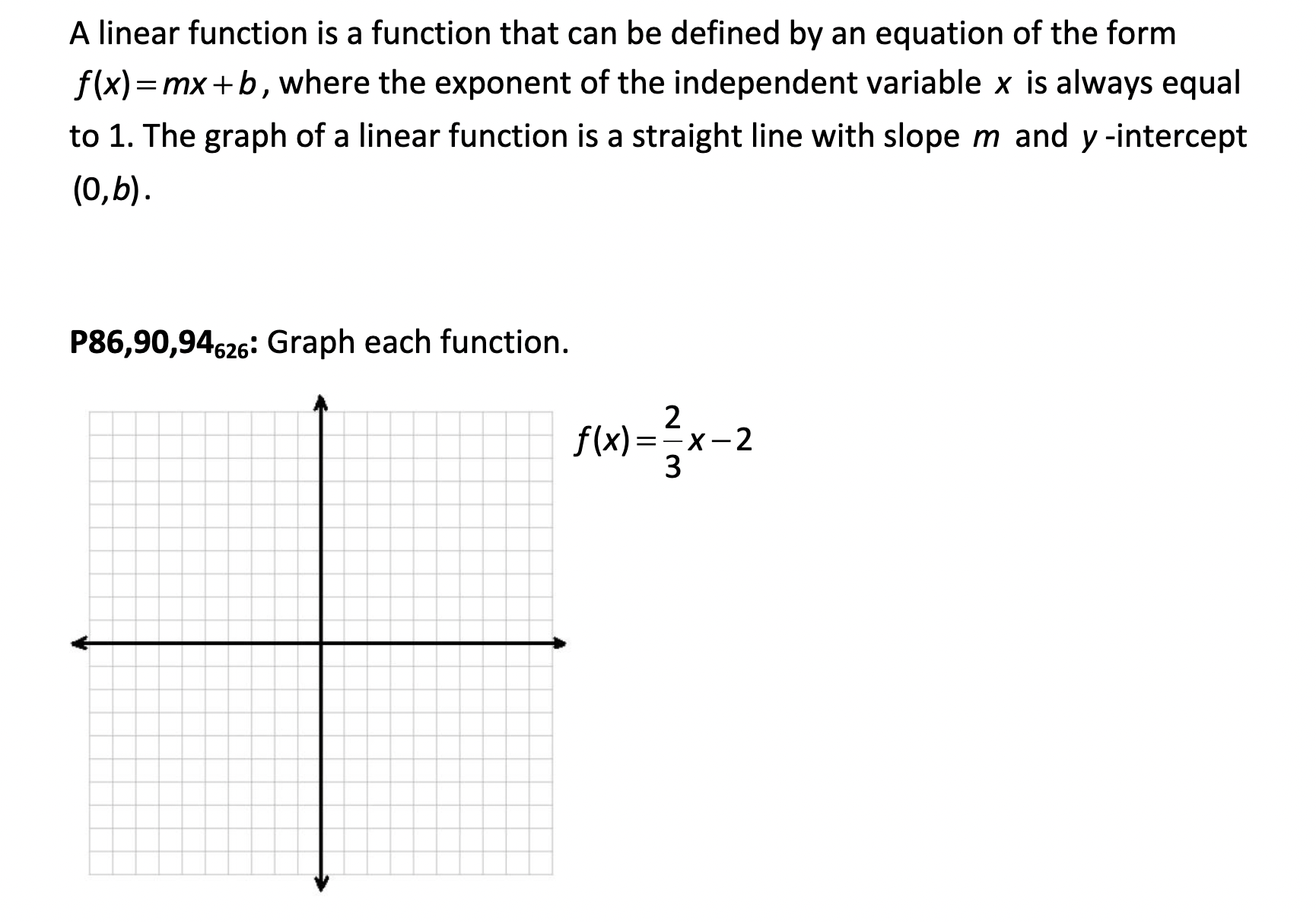Solved A linear function is a function that can be defined | Chegg.com