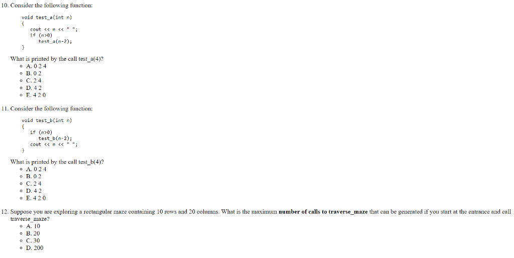 Solved 1. In a single function declaration, what is the | Chegg.com