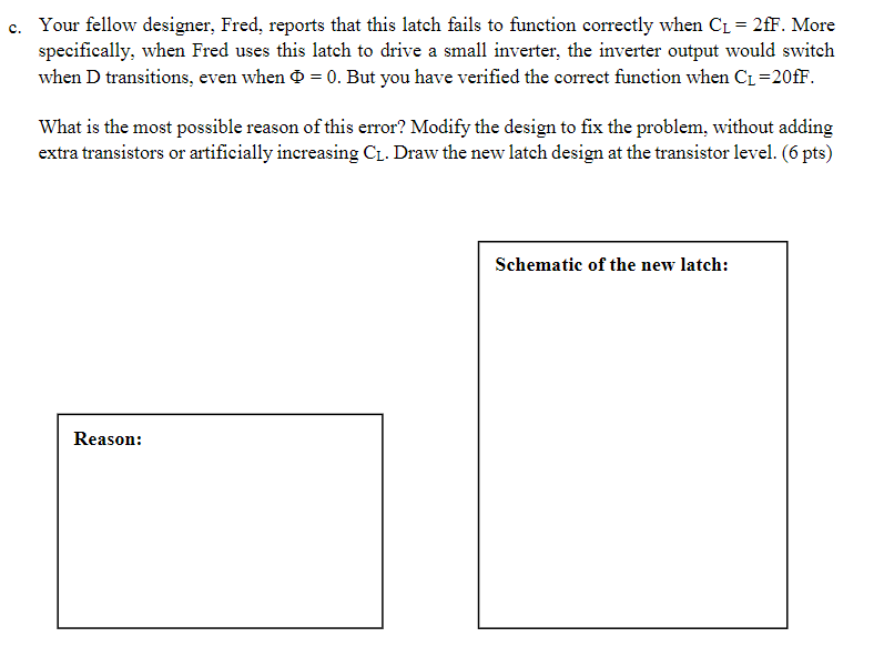. c. Your fellow designer, Fred, reports that this | Chegg.com