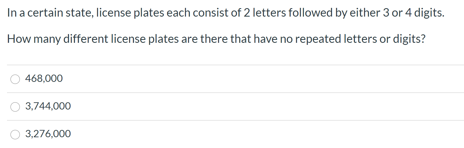 solved-in-a-certain-state-license-plates-each-consist-of-2-chegg