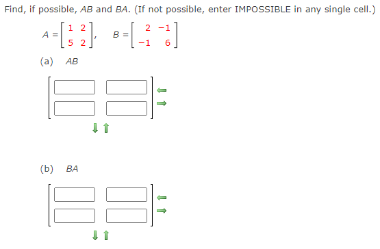 Solved Find c13 and c21, where C=2A−3B,A=[2−35154], and | Chegg.com