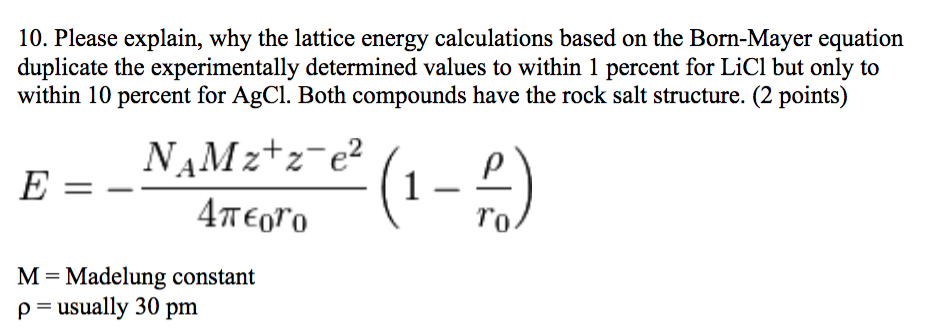 lattice energy equation ke