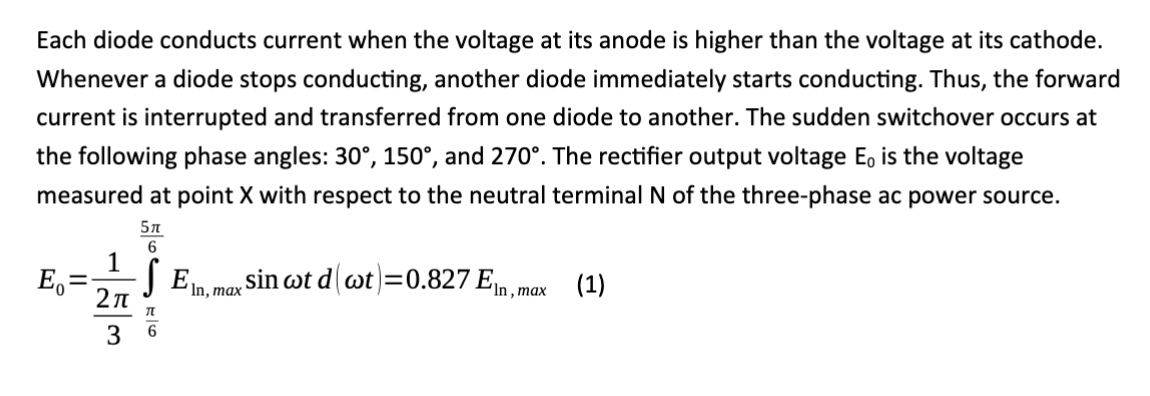 Three-phase half-wave rectifier (positive-polarity | Chegg.com