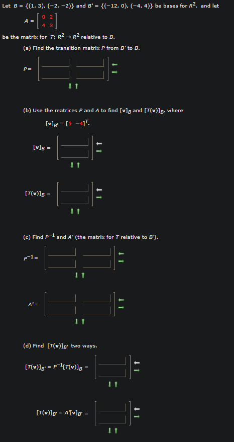 Solved Let B 1 3 2 2 And B 12 0 4 Chegg Com