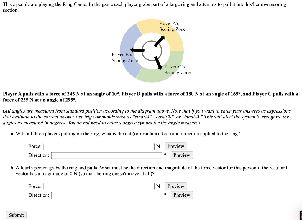Solved Three people are playing the Ring Game. In the game | Chegg.com