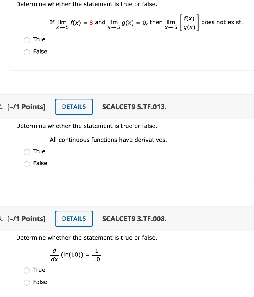 Solved Determine whether the statement is true or false. If | Chegg.com
