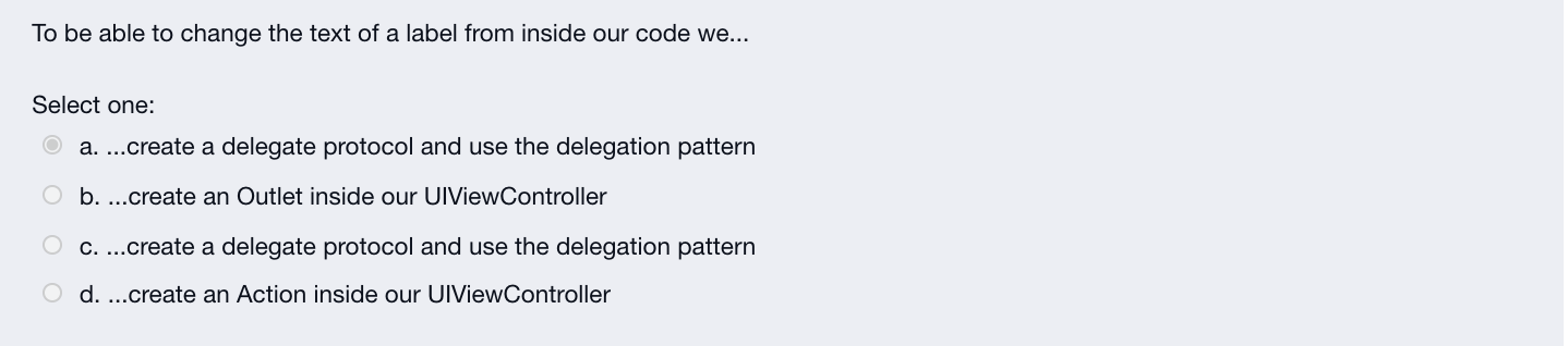 Solved To be able to change the text of a label from inside | Chegg.com