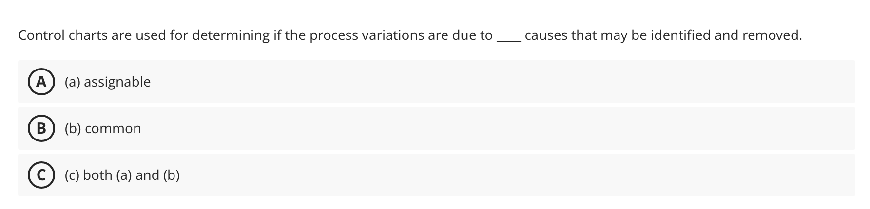 Solved Control Charts Are Used For Determining If The | Chegg.com