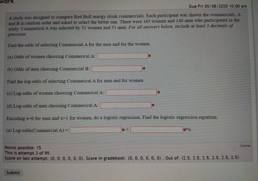 Solved Work Due Fri 05 08 10 00 Am A Study Was Designed Chegg Com