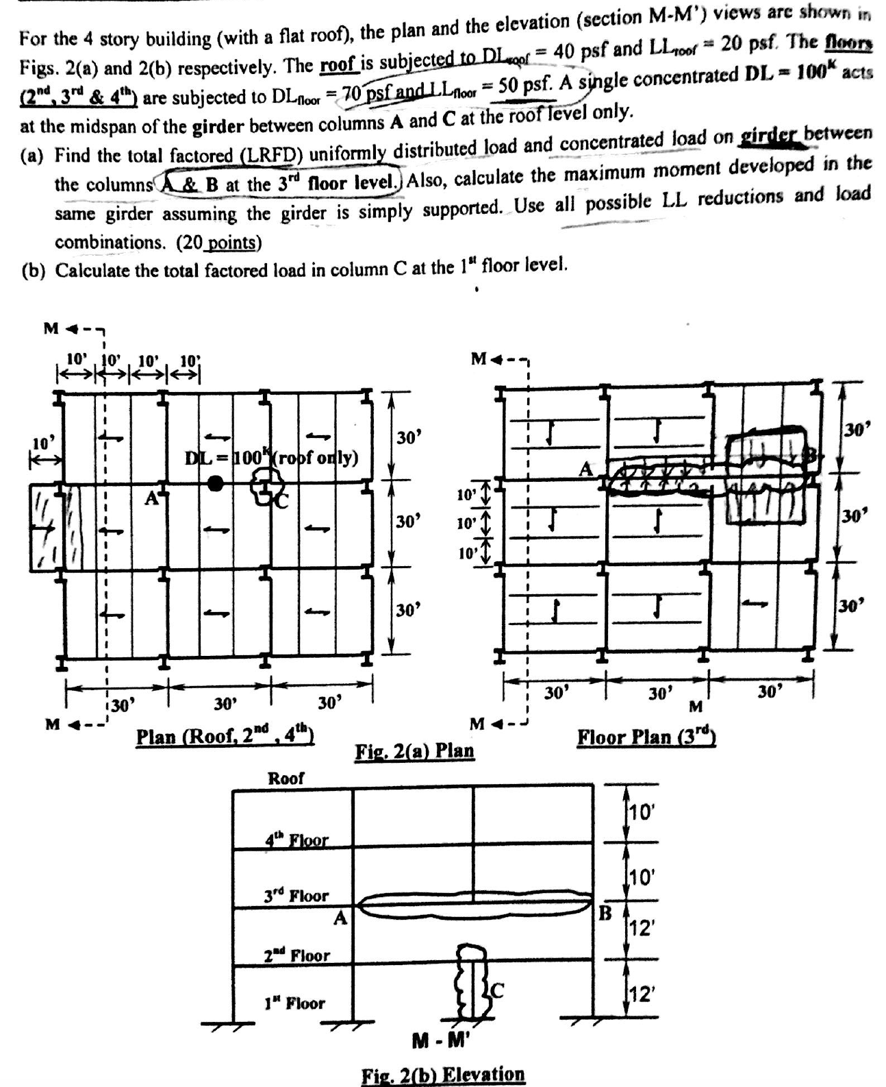 solved-for-the-4-story-building-with-a-flat-roof-the-plan-chegg