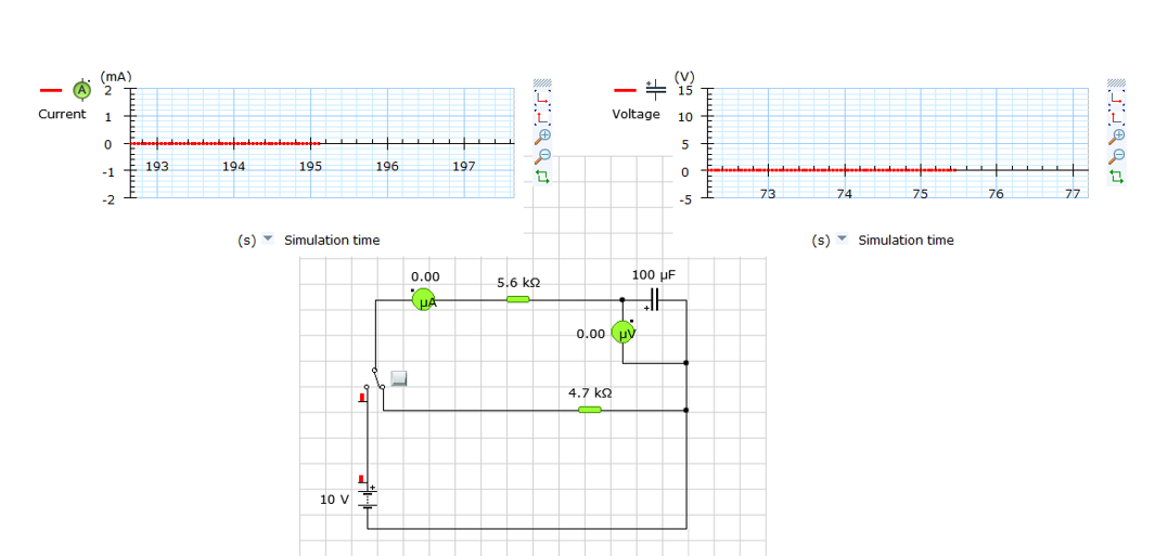 Solved above is the capacitor charging aboveConstruct the Circuit Diagram
