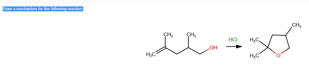 Solved We need a mechanism for this reaction that works with | Chegg.com