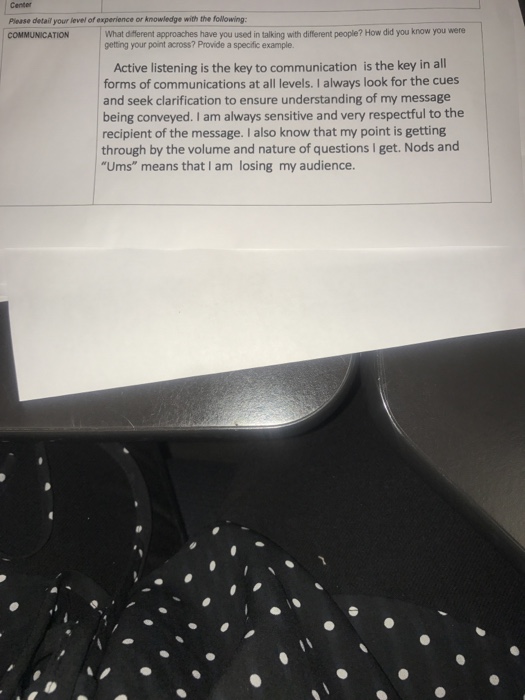 Solved Give an examole of a tme when you had to develop a | Chegg.com