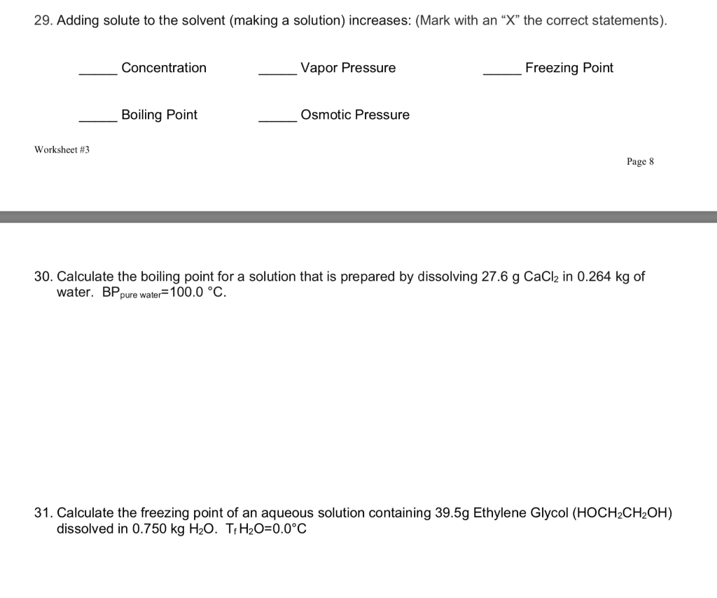 29. Adding solute to the solvent (making a | Chegg.com