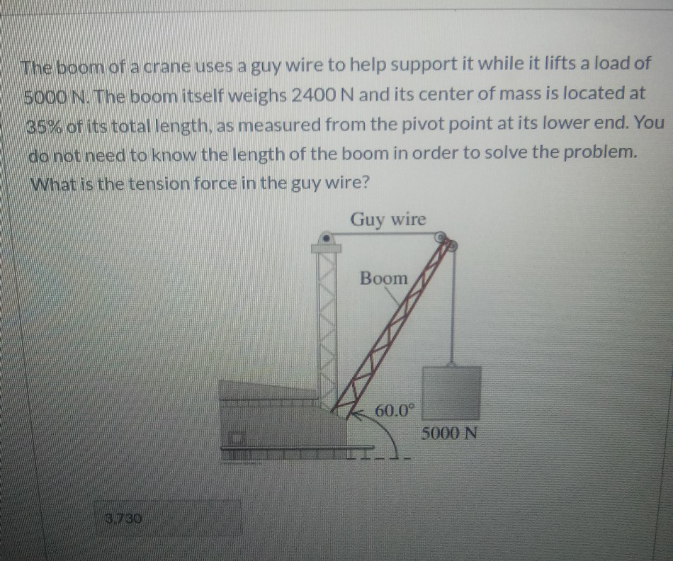 Solved The boom of a crane uses a guy wire to help support | Chegg.com