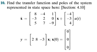 Solved 10. Find the transfer function and poles of the | Chegg.com