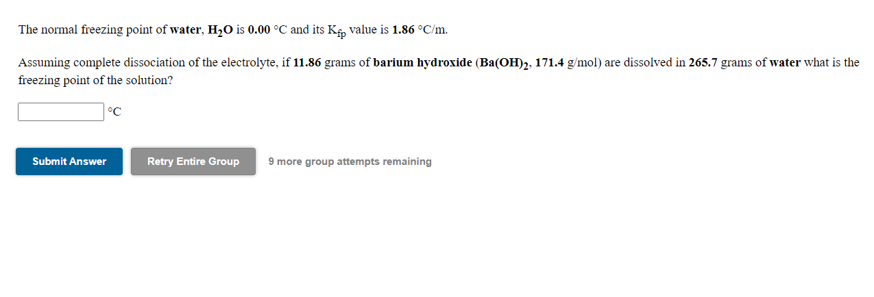 solved-the-normal-freezing-point-of-water-h2o-is-0-00-c-chegg