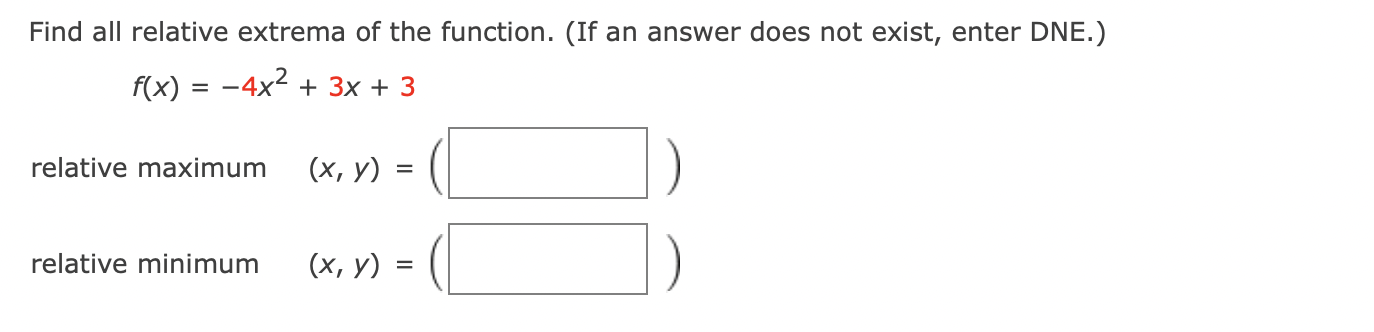 Solved Find all relative extrema of the function. (If an | Chegg.com