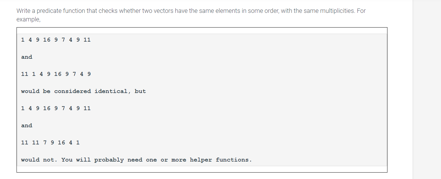 Solved 6.39 P6.9 Write a predicate function that checks | Chegg.com