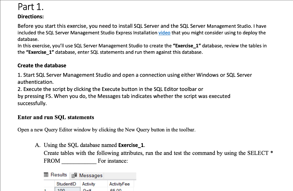 Solved Directions: Before you start this exercise, you need | Chegg.com