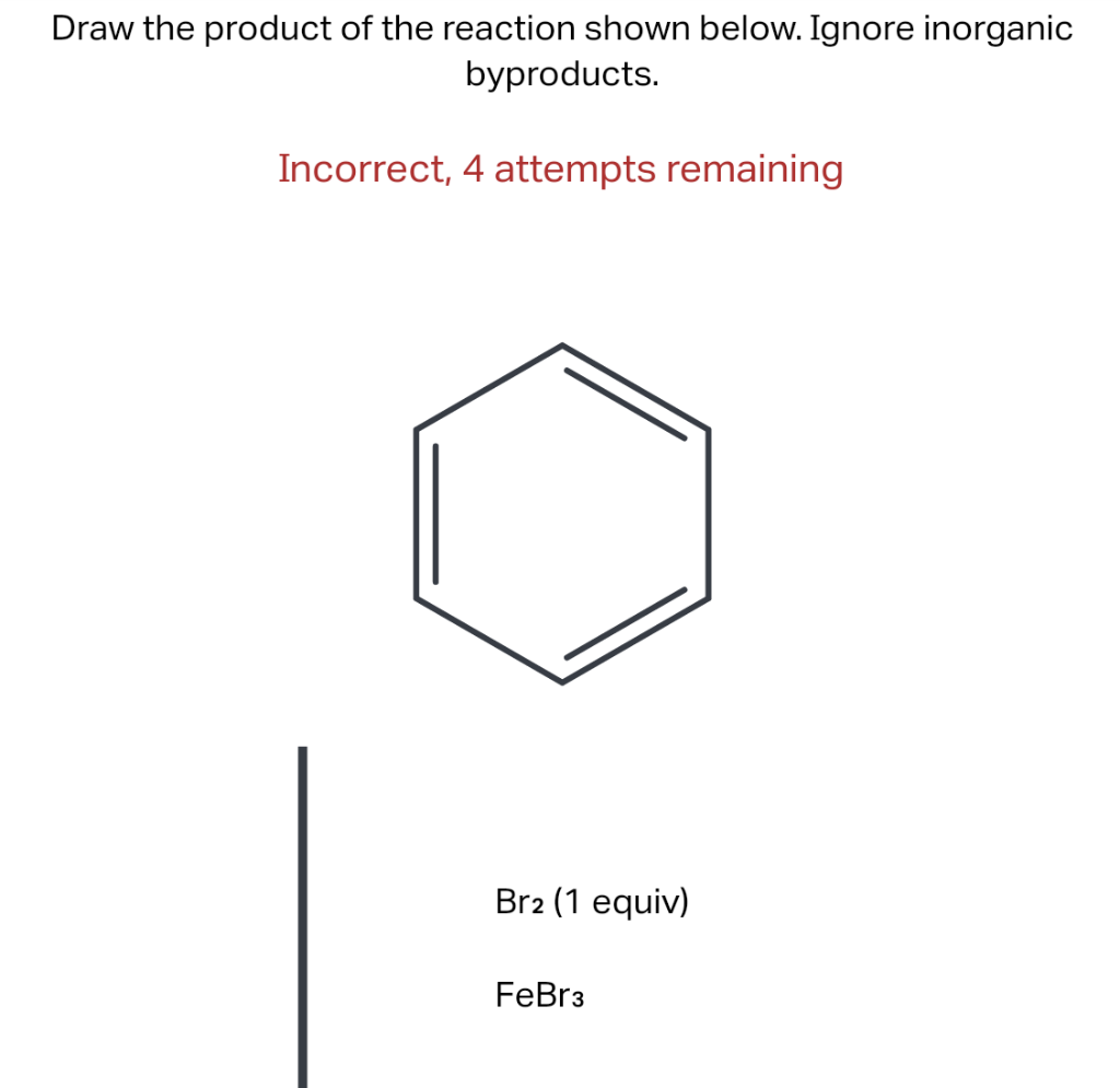 Solved Draw The Product Of The Reaction Shown Below. Ignore | Chegg.com