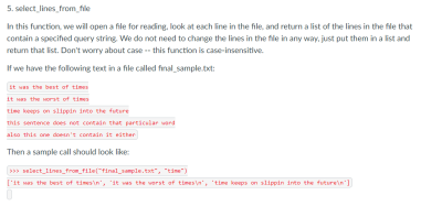 Solved PYTHON ONLY PLEASE Just 8 different very simple | Chegg.com