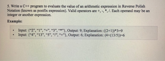 Solved 5. Write a C++ program to evaluate the value of an | Chegg.com