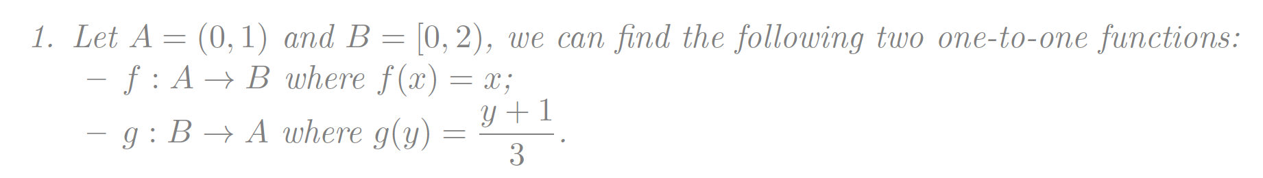 Solved Discrete Math - Infinite sets and | Chegg.com
