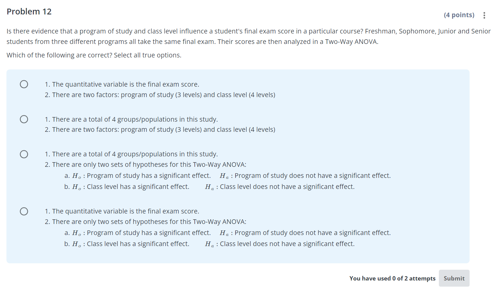 Solved there evidence that a program of study and class | Chegg.com