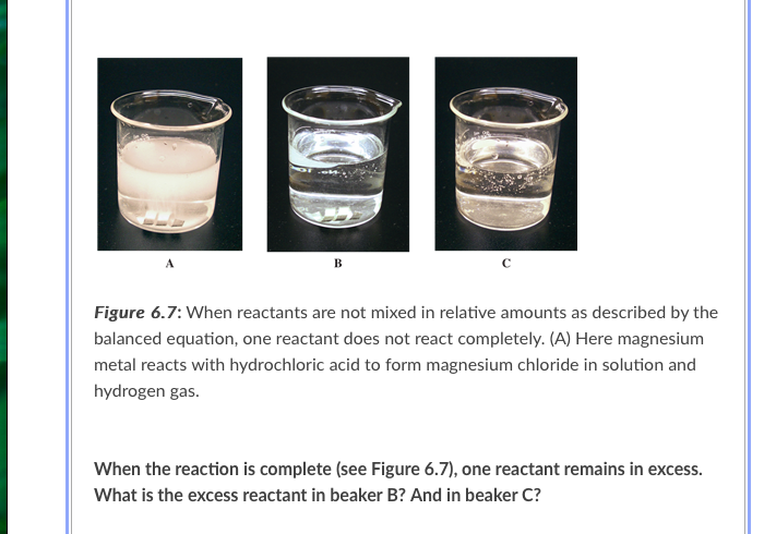Solved B Figure 6.7: When reactants are not mixed in | Chegg.com