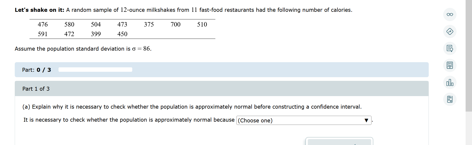 Solved Assume the population standard deviation is σ=86. | Chegg.com