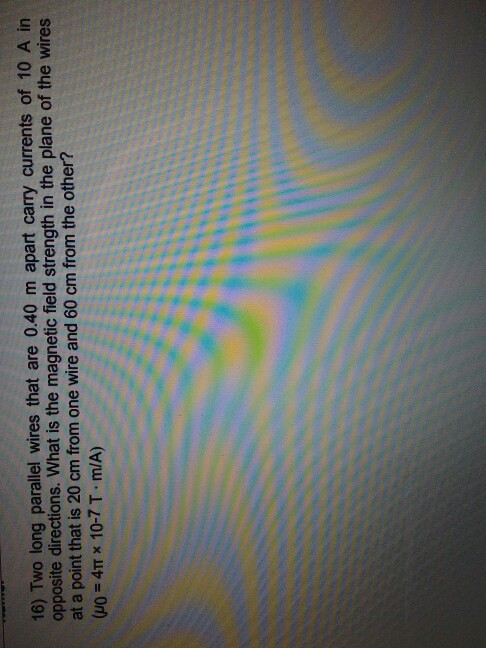 Solved 16 Two Long Parallel Wires That Are 0 40 M Apart Chegg Solved 16 Two Long Parallel Wires That Are 0 40 M Apart Chegg