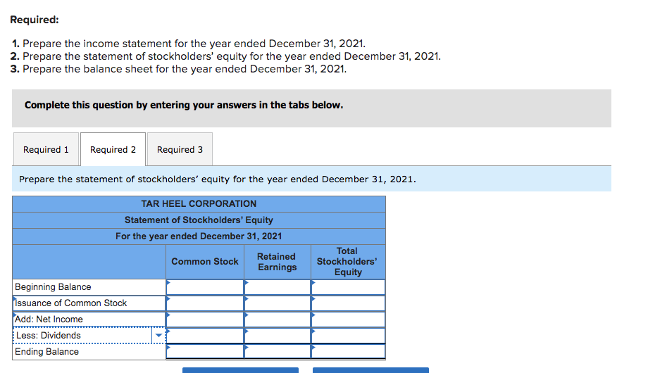 Solved Required: 1. Prepare The Income Statement For The | Chegg.com